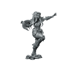 Vampire Asra Graping Flesh Miniature Rebel Brawler Miniature 360 Spin 01
