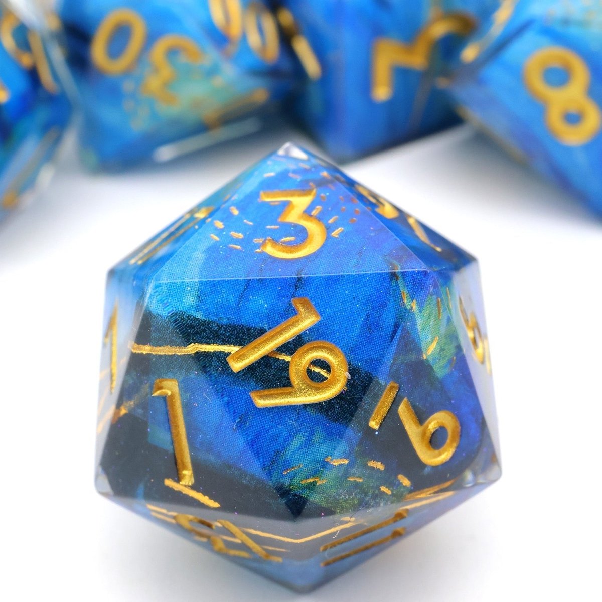Astral Tide | Art Core Dice | 7 Piece Set - Tabletop Dominion - We Print Miniatures