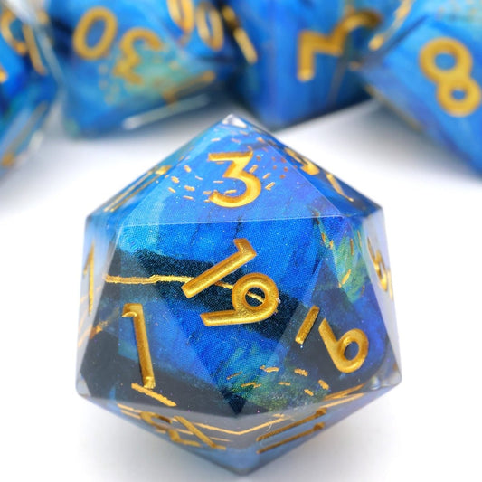 Astral Tide | Art Core Dice | 7 Piece Set - Tabletop Dominion - We Print Miniatures