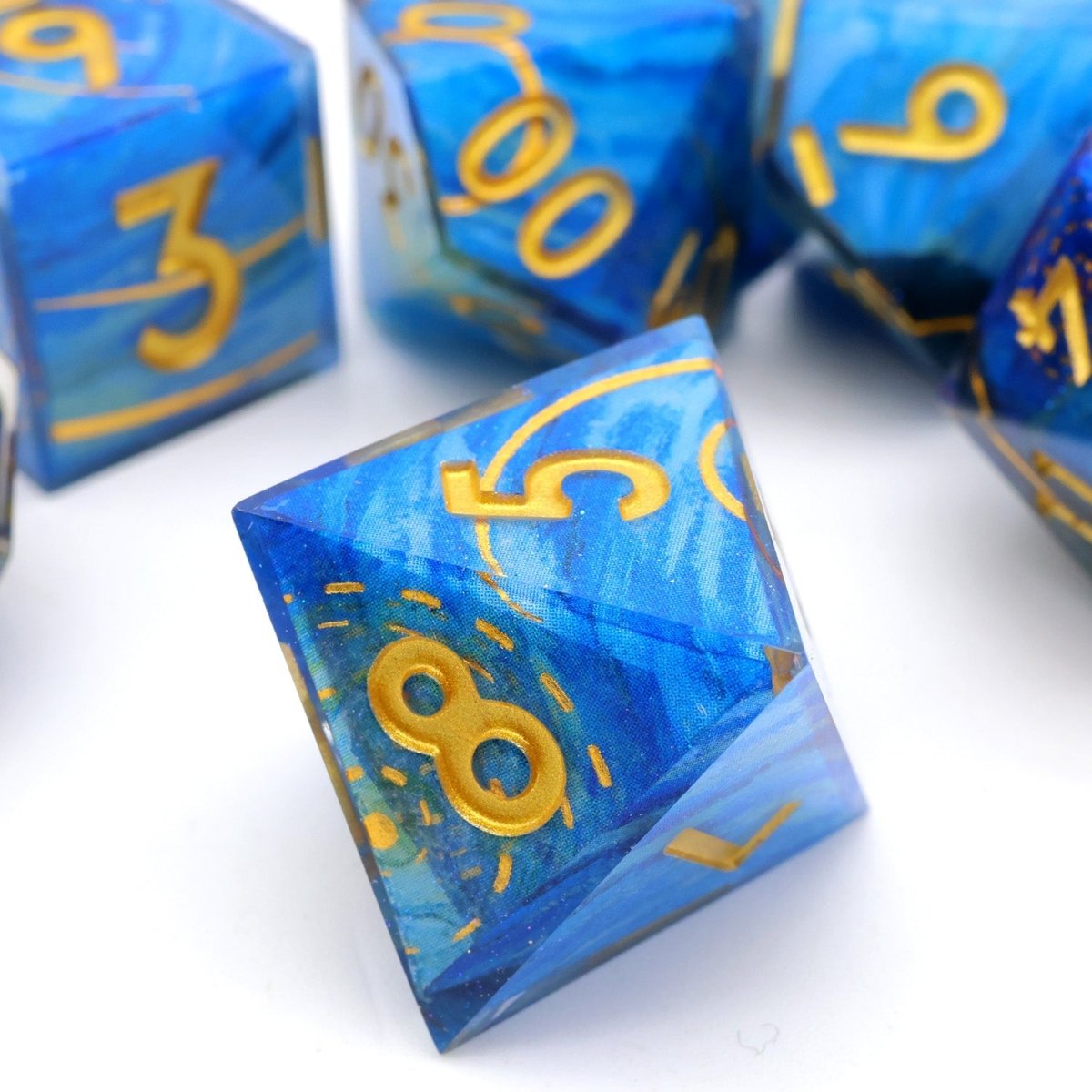 Astral Tide | Art Core Dice | 7 Piece Set - Tabletop Dominion - We Print Miniatures
