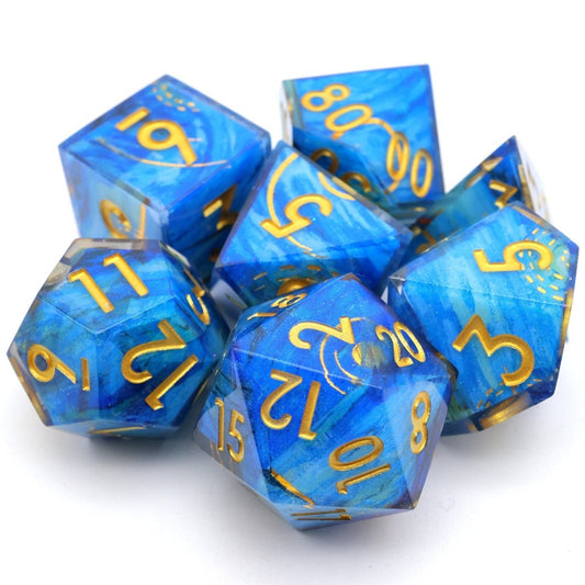Astral Tide | Art Core Dice | 7 Piece Set - Tabletop Dominion - We Print Miniatures