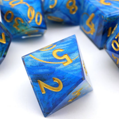 Astral Tide | Art Core Dice | 7 Piece Set - Tabletop Dominion - We Print Miniatures