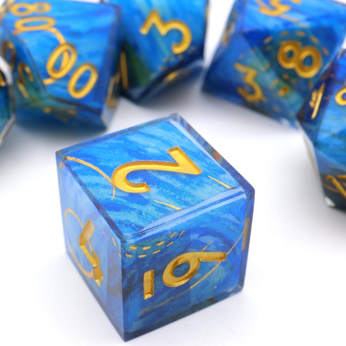 Astral Tide | Art Core Dice | 7 Piece Set - Tabletop Dominion - We Print Miniatures