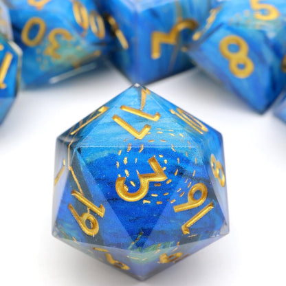 Astral Tide | Art Core Dice | 7 Piece Set - Tabletop Dominion - We Print Miniatures