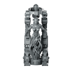 Asura Prime Miniature Cyberpunk Sci-Fi Resin Hero Miniature 360 Spin 01