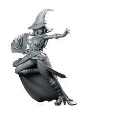 Aurelia Casting Spell Miniature Sorceress Spellcaster Miniature 360 Spin 01