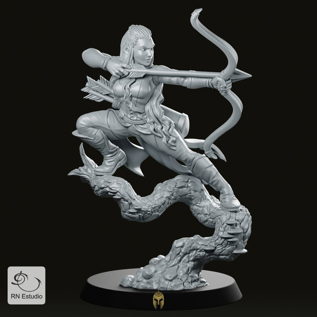 Aurielle with Bow Miniature - We Print Miniatures
