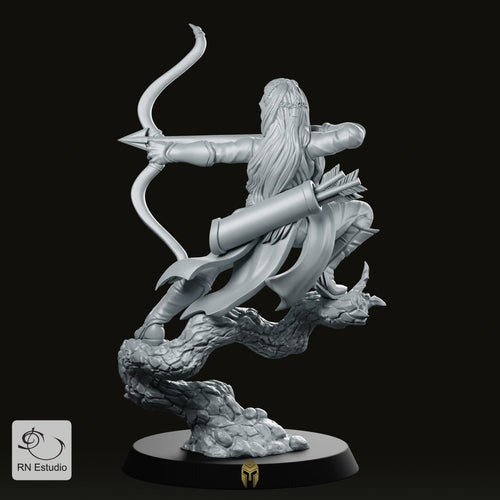 Aurielle with Bow Miniature - We Print Miniatures