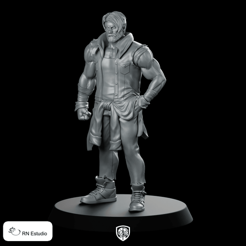 Axel Stone Streets Of Rage 2 Miniature Streetfighter - RN Estudio - We Print Miniatures