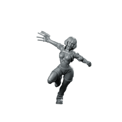 Ayeisha With Cyberclaw Cybernetic Operative - Papsikels Miniatures - We Print Miniatures