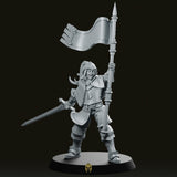 Ayla Lady Steel Miniature - CastNPlay - We Print Miniatures