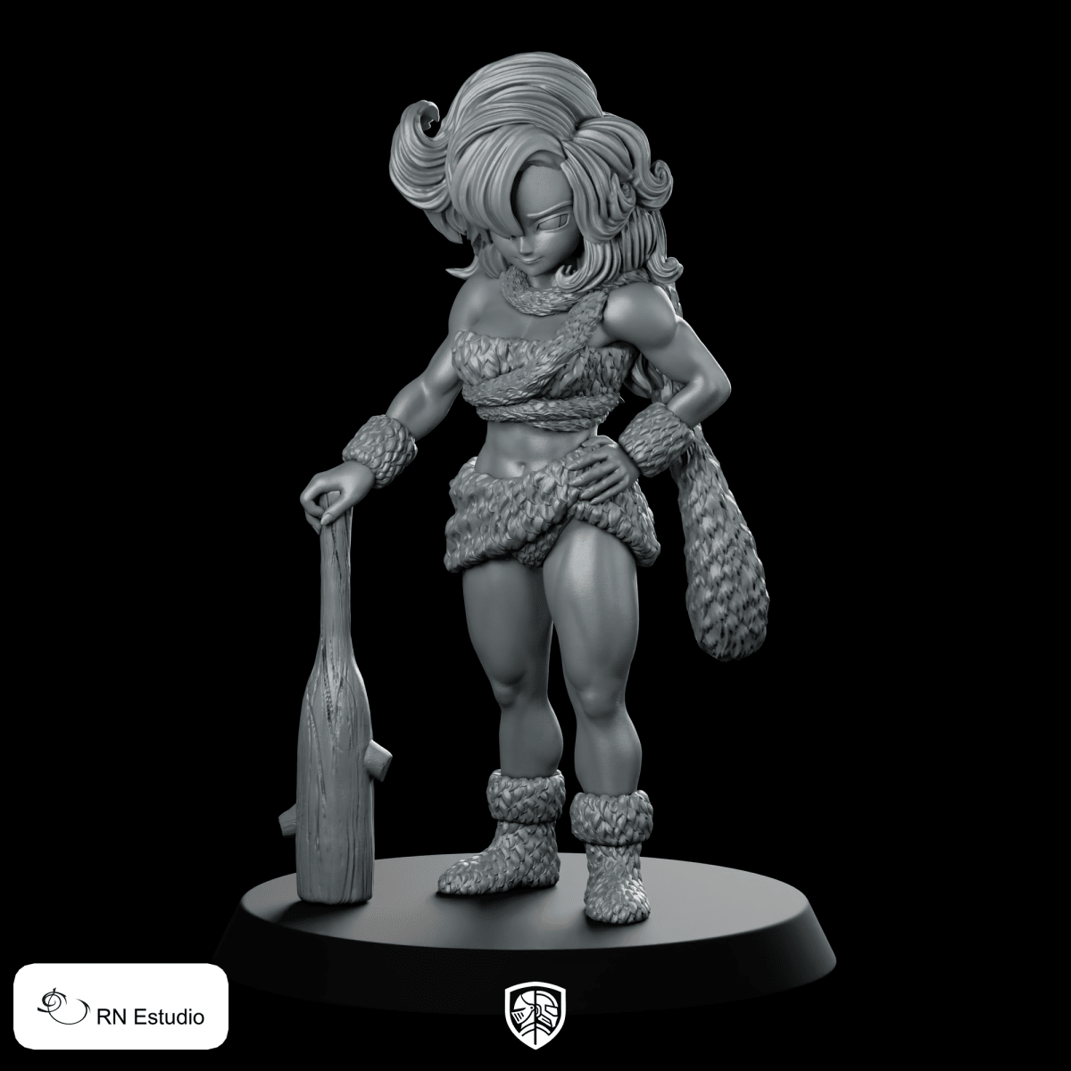 Ayla Miniature Fierce Fashionable Adventurer Heroine Club - RN Estudio - We Print Miniatures