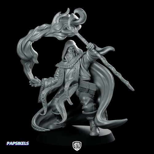 Azure Wizard Arcane Wizard Resin - Papsikels Miniatures - We Print Miniatures