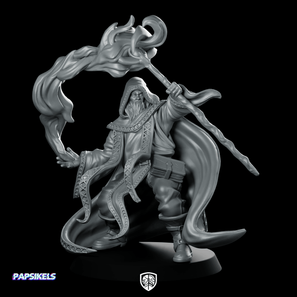Azure Wizard Arcane Wizard Resin - Papsikels Miniatures - We Print Miniatures