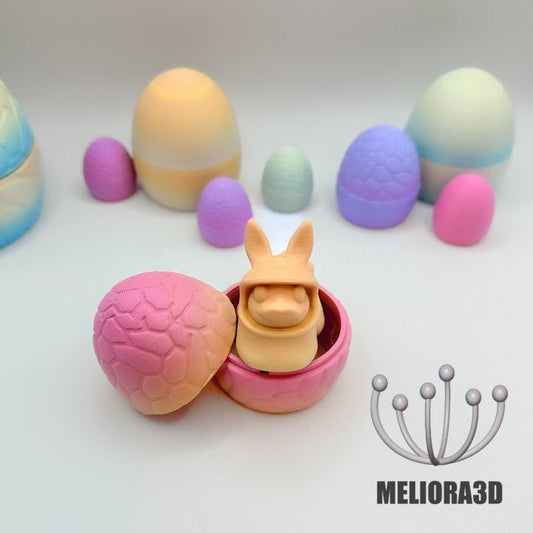 Baby Duck Bunny with Eggs - Meliora3D - We Print Miniatures