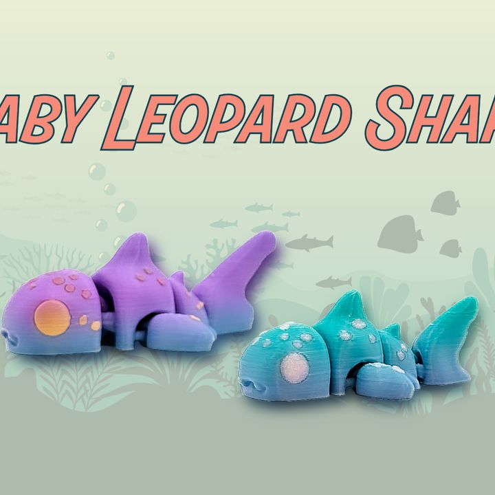 Baby Leopard Shark - Meliora3D - We Print Miniatures