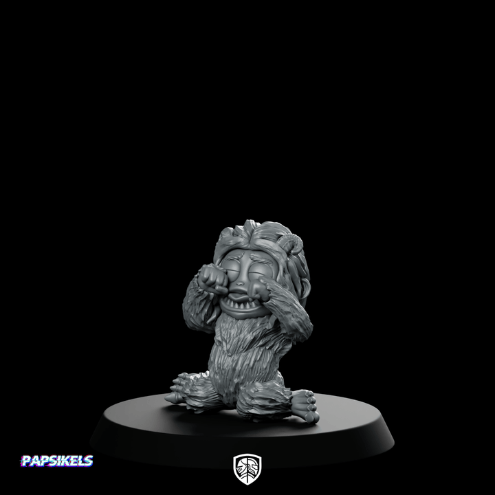 Baby Yeti Crying Crying Beast Mascot