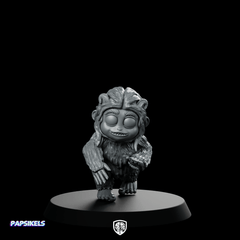 Baby Yeti Rolling Ewok Tribal Scout - Papsikels Miniatures - We Print Miniatures