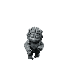 Baby Yeti Rolling Ewok Tribal Scout - Papsikels Miniatures - We Print Miniatures