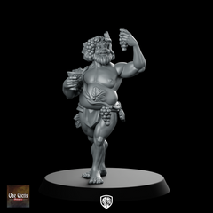 Bacchus Fantasy Miniature Dionysian Bard Tankard Grapes