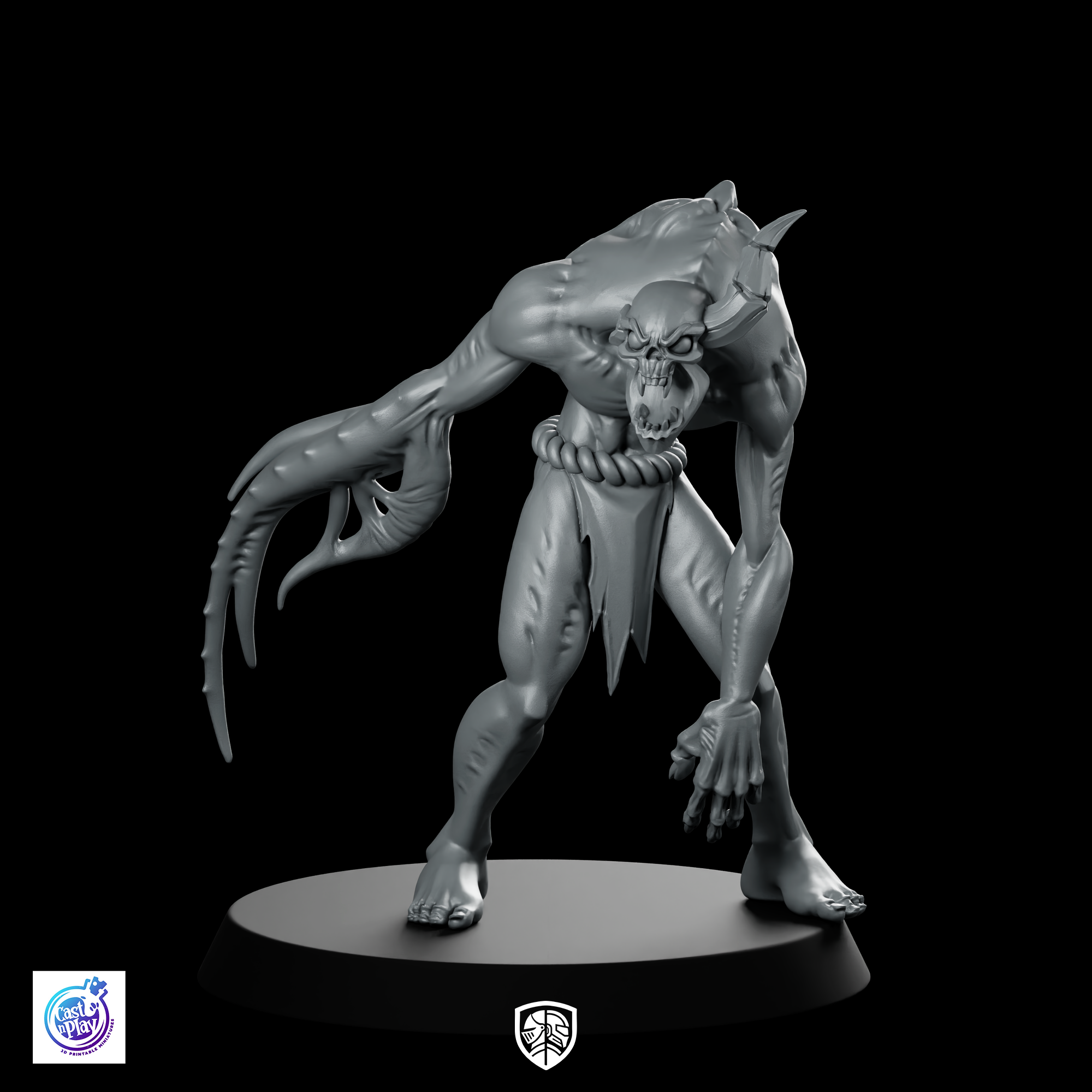 Back Head Demon Miniature Shapeshifting Horror Monster | We Print ...