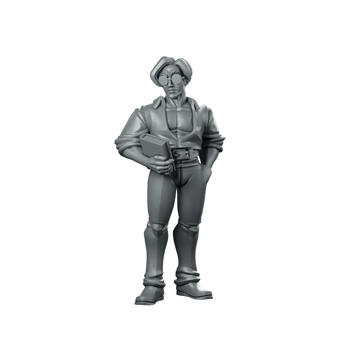 Bae Victis Hot Professor Miniature Scholar Book Miniature 360 Spin 01