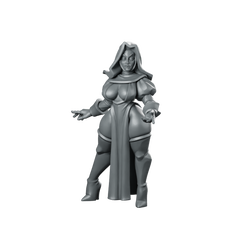 Bae Victis Nun 32 Mm Miniatures Hooded Miniature 360 Spin 01