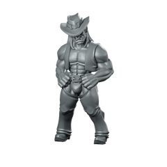 Orc Cowboy Fantasy Bae Victis Miniature Gunslinger Outlaw Miniature 360 Spin 01