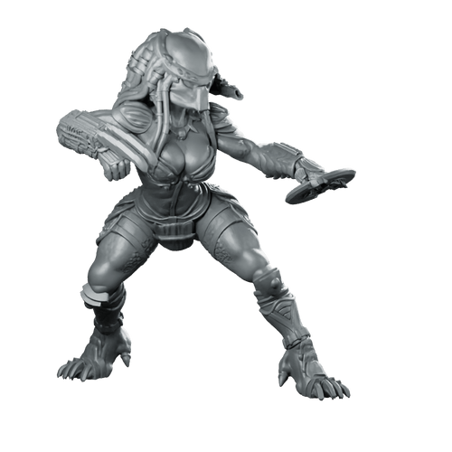 Bambini Vixen Plato Skull Hunter Miniature Cyberpunk Sci - Fi - Papsikels Miniatures - We Print Miniatures