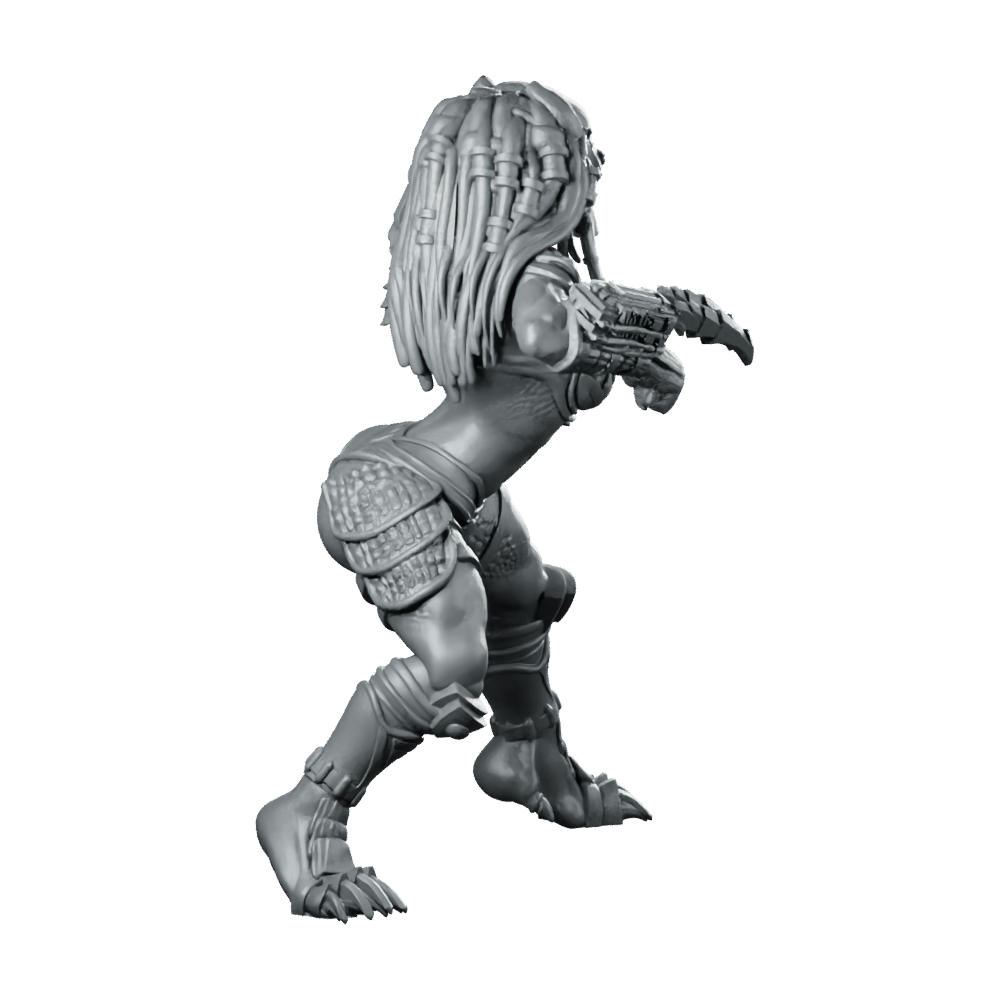 Bambini Vixen Plato Skull Hunter Miniature Cyberpunk Sci - Fi - Papsikels Miniatures - We Print Miniatures