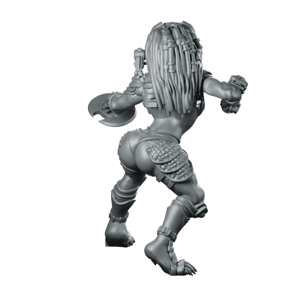 Bambini Vixen Plato Skull Hunter Miniature Cyberpunk Sci - Fi - Papsikels Miniatures - We Print Miniatures