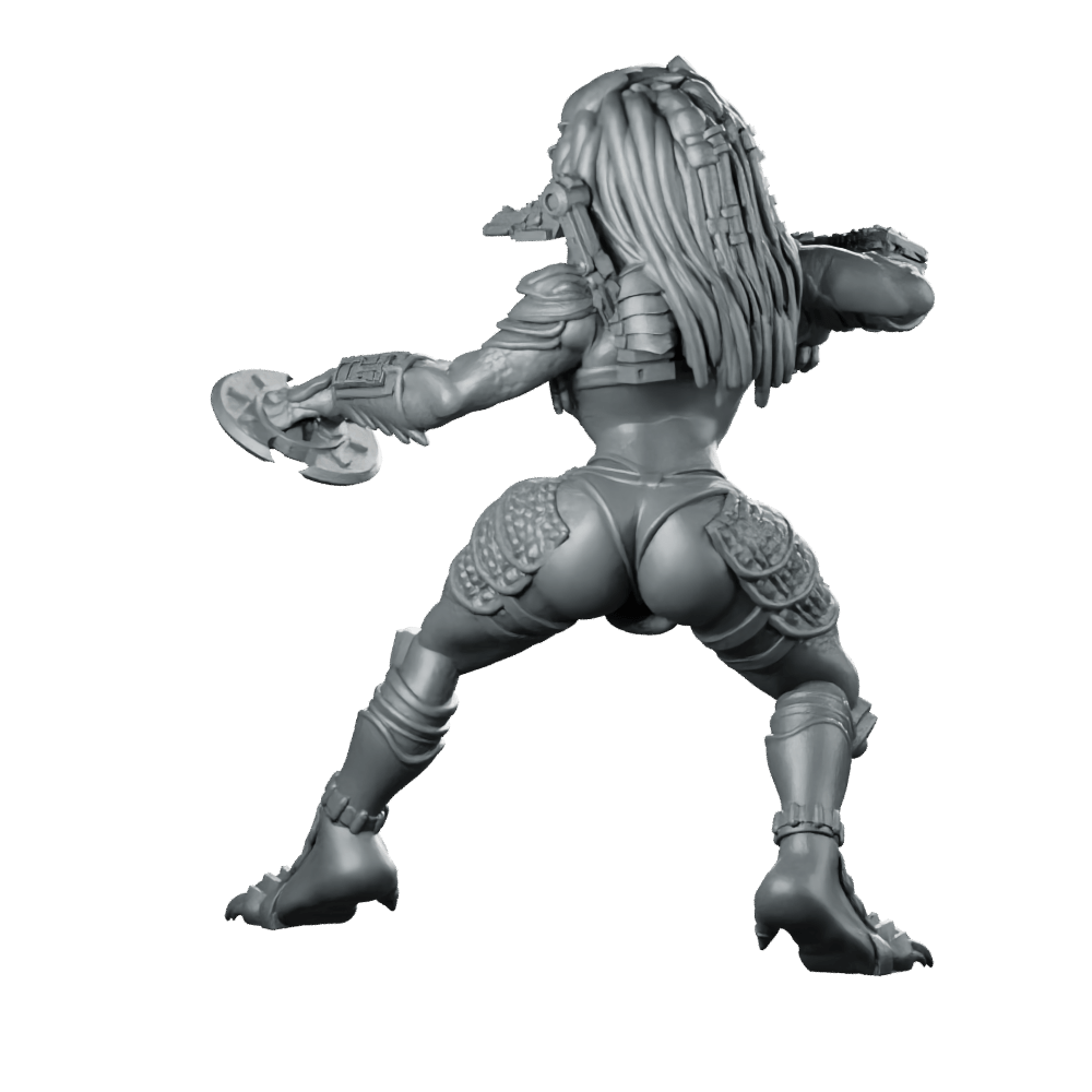 Bambini Vixen Plato Skull Hunter Miniature Cyberpunk Sci - Fi - Papsikels Miniatures - We Print Miniatures