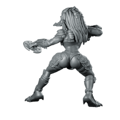 Bambini Vixen Plato Skull Hunter Miniature Cyberpunk Sci - Fi - Papsikels Miniatures - We Print Miniatures