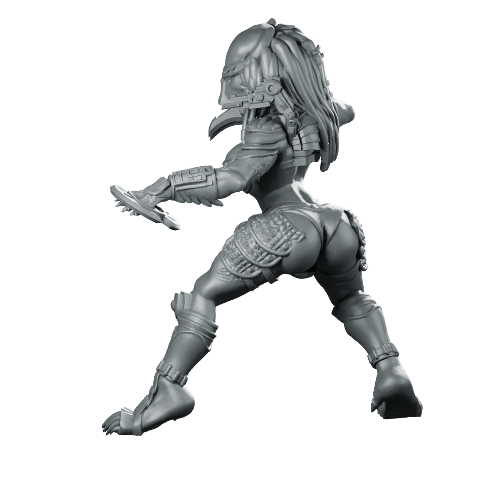 Bambini Vixen Plato Skull Hunter Miniature Cyberpunk Sci - Fi - Papsikels Miniatures - We Print Miniatures