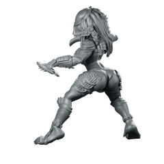 Bambini Vixen Plato Skull Hunter Miniature Cyberpunk Sci - Fi - Papsikels Miniatures - We Print Miniatures