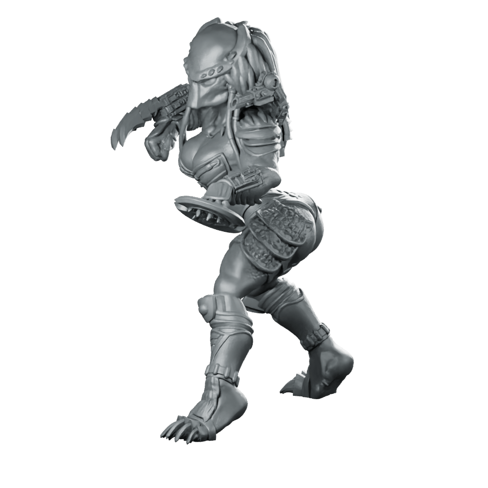 Bambini Vixen Plato Skull Hunter Miniature Cyberpunk Sci - Fi - Papsikels Miniatures - We Print Miniatures