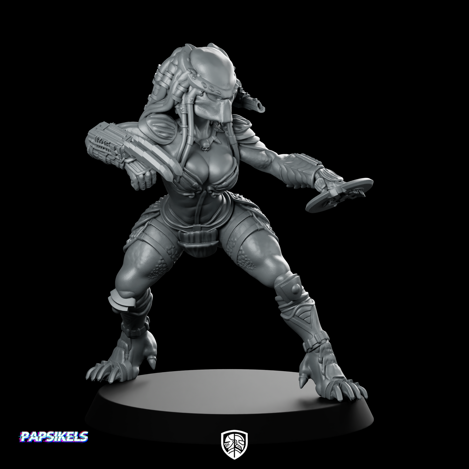 Bambini Vixen Plato Skull Hunter Miniature Cyberpunk Sci-Fi