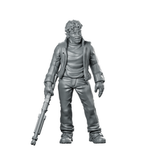 Bank Robber Dicky Miniature Sci-Fi Gang Heist Miniature 360 Spin 01