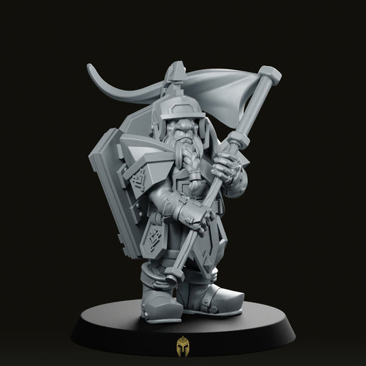 Bannerdwarf Sentinel Bartor Miniature - We Print Miniatures