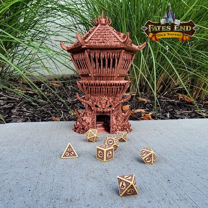 Barbarian Dice Tower - FatesEnd - We Print Miniatures