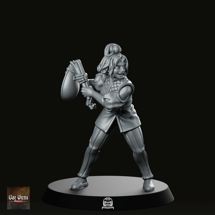 Miniatura Bard Broken Lute, bardo furioso per giochi di ruolo fantasy