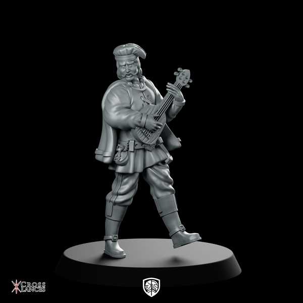 Bard Man Miniature Bard Troubadour Minstrel