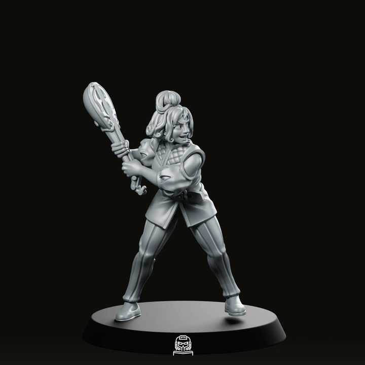 Figurine Barde avec luth-arme, fantasy dynamique pour jeu de rôle