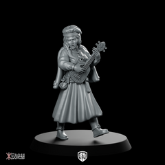 Bard Woman Miniature Bard Troubadour Musician