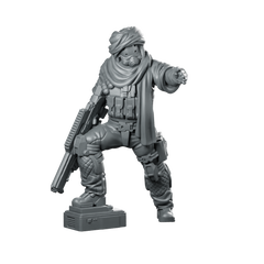 Barq Brigadev4 Miniature Desert Ranger Miniature 360 Spin 01