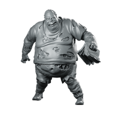 Barry Fanboy Miniature Bloated Zombie Undead Shambler Miniature 360 Spin 01