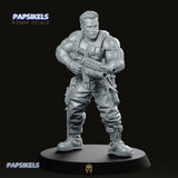 Barry Mcguffin Jungle Fighter Miniature - We Print Miniatures