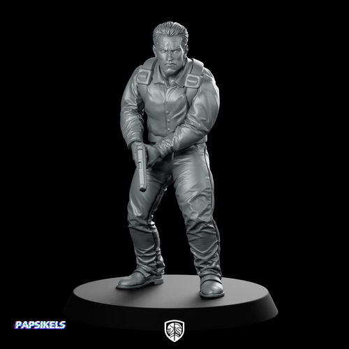 Barry McGuffin Undercover Cop Miniature Sci-Fi Cyberpunk Pistol