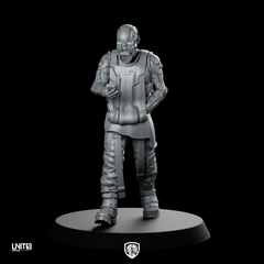 Bart Sanders Miniature Cyberpunk Sci-Fi Soldier Resin