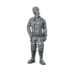 Jejormar Viray CyberPunk Miniature Punk Gang Hero Sci-fi Miniature 360 Spin 01